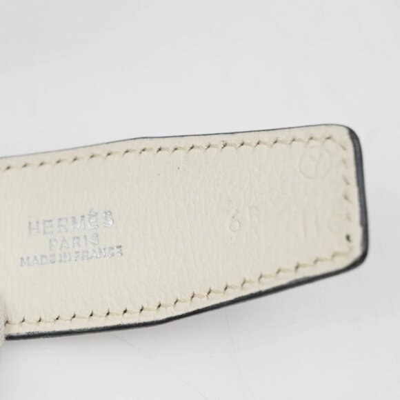 HERMES H Logo Constance Reversible Buckle Belt Leather main image 14